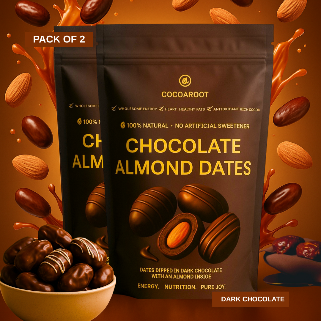 Cocoaroot Milk Chocolate Almond Dates